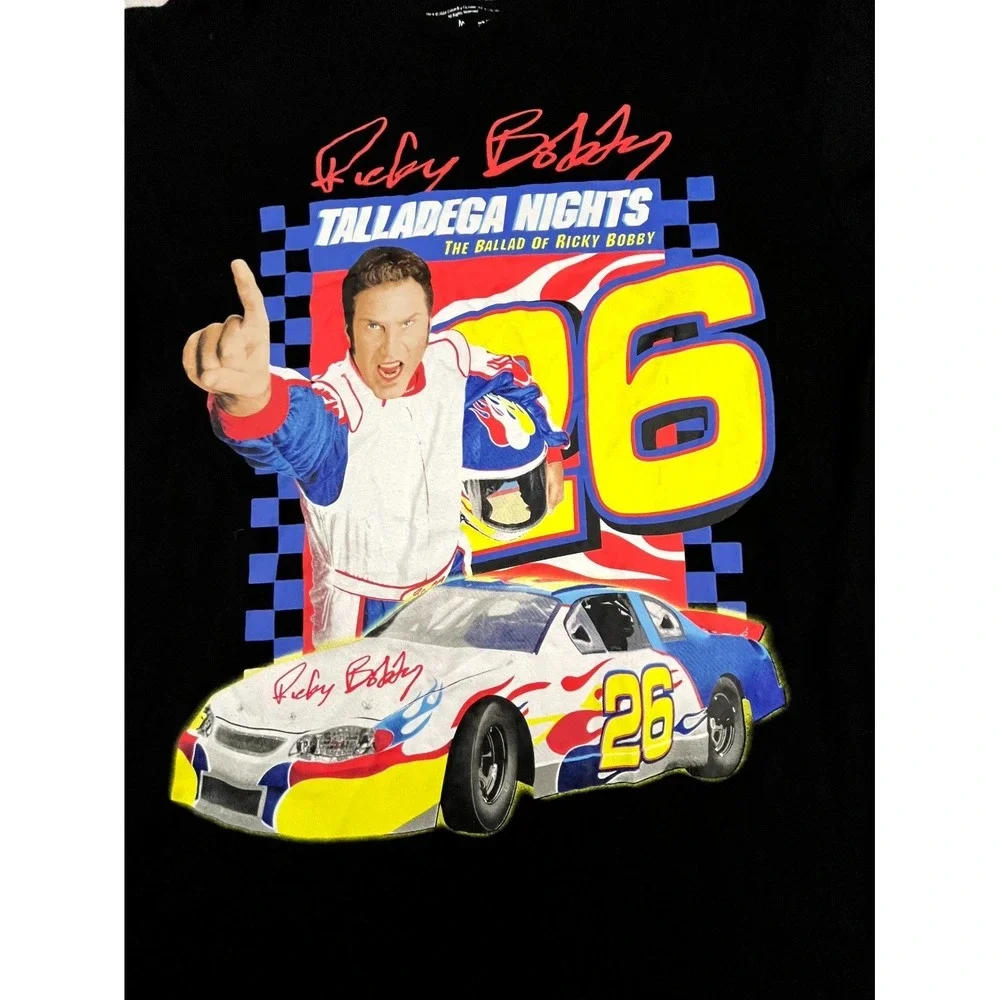 Talladega Nights T Shirt Men M Black 26 NASCAR Ricky Bobby Ballad Of Ricky Bobby